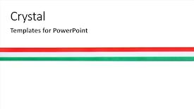  Presentation with gift ribbon - Slides featuring national gift - ribbon in colors of hungarian background and a white colored foreground