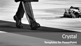  Presentation with national - Cool new slide deck with national guard - soldier guarding at the tomb backdrop and a gray colored foreground