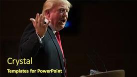  Presentation with trump - Theme consisting of national-harbor-md-march-6 background and a wine colored foreground