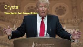  Presentation with trump - Theme with national-harbor-md-march-6 background and a tawny brown colored foreground