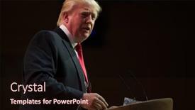  Presentation with trump - Amazing slides having national-harbor-md-march-6 backdrop and a wine colored foreground