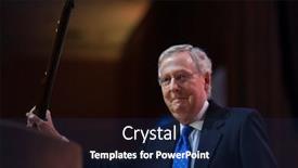  Presentation with political - PPT theme featuring national-harbor-md-march-6 background and a navy blue colored foreground