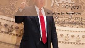  Presentation with trump - PPT theme enhanced with national-harbor-md-march-6 background and a coral colored foreground