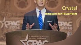  Presentation with political - Amazing presentation theme having national-harbor-md-march-6 backdrop and a tawny brown colored foreground