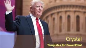  Presentation with political - Presentation consisting of national-harbor-md-march-6 background and a violet colored foreground