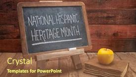  Presentation with chalk - Slide set featuring national-hispanic-heritage-month-september background and a tawny brown colored foreground