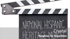  Presentation with hispanic heritage - Presentation with national-hispanic-heritage-month-september background and a dark gray colored foreground