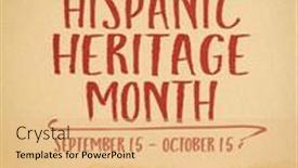  Presentation with hispanic heritage - PPT theme consisting of national-hispanic-heritage-month-september and a coral colored foreground