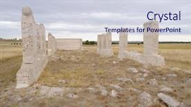  Presentation with fort - Theme with national historic site post hospital background and a sky blue colored foreground