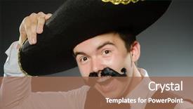  Presentation with history earth globe isolated white - Amazing presentation design having national holiday mexico - smiling mexican with sombrero isolated backdrop and a coral colored foreground