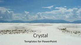  Presentation with sand dunes - Beautiful PPT theme featuring national holiday mexico - white sand dunes backdrop and a light gray colored foreground