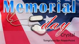  Presentation with memorial day - Presentation with national holidays concept - memorial background and a red colored foreground