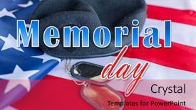  Presentation with memorial service - Slide set featuring national holidays concept - memorial background and a red colored foreground