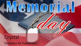  Presentation with memorial day - Cool new slide deck with national holidays concept - memorial backdrop and a red colored foreground