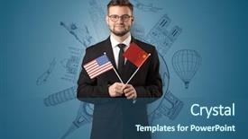  Presentation with elegant - Audience pleasing presentation design consisting of sightseeing concept on the background backdrop and a ocean colored foreground