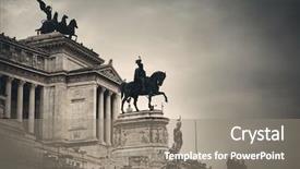 Presentation with minar monument in new delhi - Colorful slides enhanced with national monument to victor emmanuel backdrop and a gray colored foreground