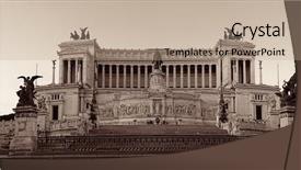  Presentation with panorama from bryce canyon national - Slides enhanced with national monument to victor emmanuel background and a coral colored foreground