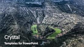  Presentation with france - Audience pleasing presentation design consisting of environnment - view of the cirque de backdrop and a dark gray colored foreground