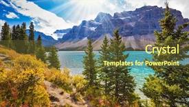  Presentation with banff national park - Beautiful slides featuring national park banff canadian rockies backdrop and a tawny brown colored foreground