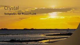  Presentation with france - Presentation design consisting of national-park-camargue-provence-france background and a gold colored foreground