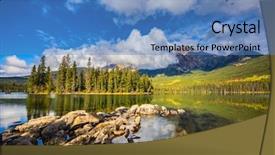  Presentation with autumn morning - Beautiful presentation featuring national park canada the woody backdrop and a teal colored foreground