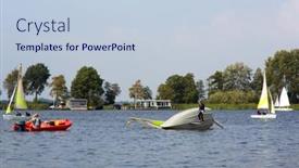  Presentation with 2018 - Cool new PPT theme with national-park-de-alde-feanen backdrop and a lemonade colored foreground