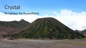  Presentation with volcano - Colorful slides enhanced with national park east java indonesia backdrop and a light blue colored foreground
