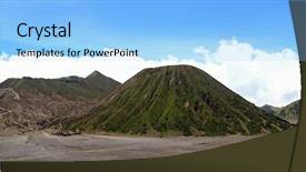  Presentation with volcanoes - Amazing PPT layouts having national park east java indonesia backdrop and a light blue colored foreground