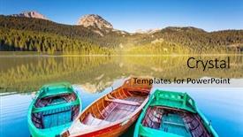  Presentation with mountain water - Slide deck consisting of national park in montenegro europe background and a gold colored foreground