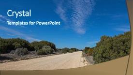  Presentation with outback australia - Slide deck featuring national park in south australia background and a ocean colored foreground