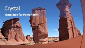  Presentation with tall - Audience pleasing presentation design consisting of national park la rioja argentina backdrop and a  colored foreground