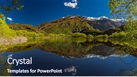 Presentation with diamond clip - Audience pleasing PPT layouts consisting of national park near wanaka new backdrop and a navy blue colored foreground