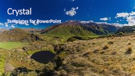  Presentation with diamond sparkle 3d animation - PPT theme consisting of national park near wanaka new background and a ocean colored foreground