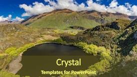  Presentation with maori new zealand native bush - Beautiful PPT theme featuring national park near wanaka new backdrop and a tawny brown colored foreground
