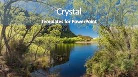  Presentation with mountain lake - Theme with national park near wanaka new background and a teal colored foreground