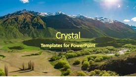  Presentation with diamond - Audience pleasing slide set consisting of national park near wanaka new backdrop and a tawny brown colored foreground