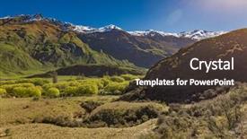  Presentation with rock climbing to top of mountain - Amazing presentation design having national park near wanaka new backdrop and a tawny brown colored foreground