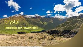  Presentation with mountain lake - Cool new PPT theme with national park near wanaka new backdrop and a  colored foreground