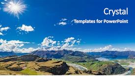  Presentation with mountain lake - Audience pleasing theme consisting of national park near wanaka new backdrop and a dark gray colored foreground