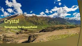  Presentation with rock climbing to top of mountain - Slide deck consisting of national park near wanaka new background and a  colored foreground