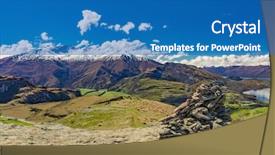  Presentation with rock climbing to top of mountain - PPT layouts with national park near wanaka new background and a  colored foreground