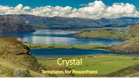  Presentation with mountain lake - Cool new slides with national park near wanaka new backdrop and a tawny brown colored foreground