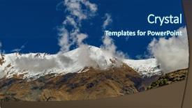  Presentation with rock climbing to top of mountain - Colorful slide deck enhanced with national park near wanaka new backdrop and a ocean colored foreground