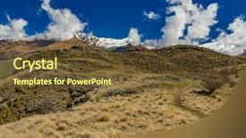  Presentation with mountain lake - Slide deck featuring national park near wanaka new background and a tawny brown colored foreground
