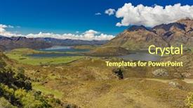  Presentation with rock climbing to top of mountain - PPT layouts enhanced with national park near wanaka new background and a tawny brown colored foreground