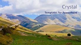  Presentation with national - PPT layouts with national-park-of-the-sibillini background and a sky blue colored foreground