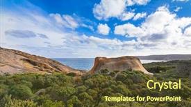  Presentation with rock - Amazing theme having national park one of kangaroo backdrop and a tawny brown colored foreground