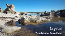  Presentation with landscape - Colorful slides enhanced with national park reserve in quebec backdrop and a tawny brown colored foreground