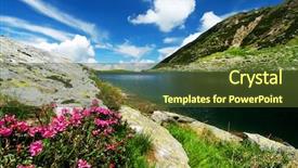  Presentation with romania - Cool new presentation theme with national park retezat romania backdrop and a tawny brown colored foreground