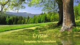  Presentation with czech republic - Audience pleasing PPT theme consisting of national park sumava - czech backdrop and a tawny brown colored foreground